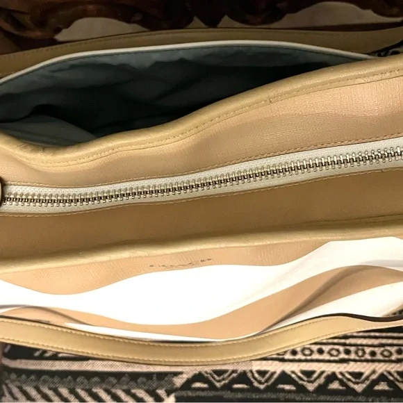 Coach Tan and White Striped Women's Bag - Picture 6 of 6